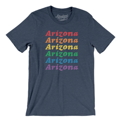 Arizona Pride Men/Unisex T-Shirt-Heather Navy-Allegiant Goods Co. Vintage Sports Apparel