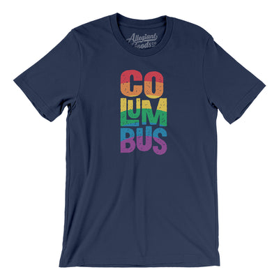Columbus Ohio Pride Men/Unisex T-Shirt-Navy-Allegiant Goods Co. Vintage Sports Apparel