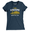 Seattle Kingdome Women's T-Shirt-Navy-Allegiant Goods Co. Vintage Sports Apparel