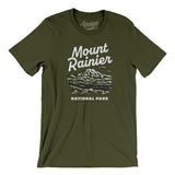 Mount Rainier National Park Men/Unisex T-Shirt-Military Green-Allegiant Goods Co. Vintage Sports Apparel