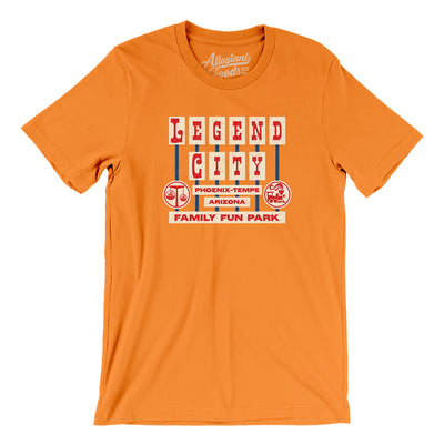 Legend City Amusement Park Men/Unisex T-Shirt-Orange-Allegiant Goods Co. Vintage Sports Apparel