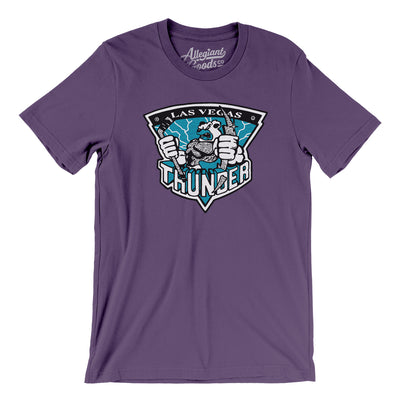 Las Vegas Thunder Hockey Men/Unisex T-Shirt-Team Purple-Allegiant Goods Co. Vintage Sports Apparel