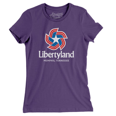 Libertyland Amusement Park Women's T-Shirt-Purple-Allegiant Goods Co. Vintage Sports Apparel