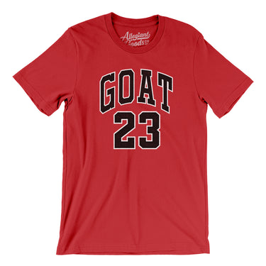 GOAT #23 Men/Unisex T-Shirt-Red-Allegiant Goods Co. Vintage Sports Apparel