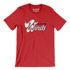 Chicago Winds Football Men/Unisex T-Shirt-Red-Allegiant Goods Co. Vintage Sports Apparel