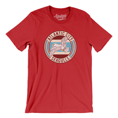 Atlantic City Seagulls Hockey Men/Unisex T-Shirt-Red-Allegiant Goods Co. Vintage Sports Apparel