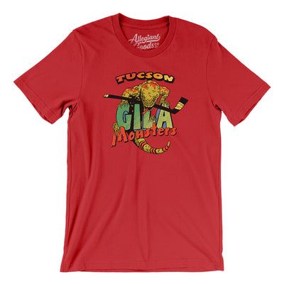 Tucson Gila Monsters Hockey Men/Unisex T-Shirt-Red-Allegiant Goods Co. Vintage Sports Apparel