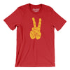 V For Victory Men/Unisex T-Shirt-Red-Allegiant Goods Co. Vintage Sports Apparel