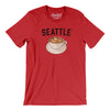 Seattle Coffee Men/Unisex T-Shirt-Red-Allegiant Goods Co. Vintage Sports Apparel