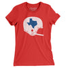 Texas Vintage Football Helmet Women's T-Shirt-Red-Allegiant Goods Co. Vintage Sports Apparel