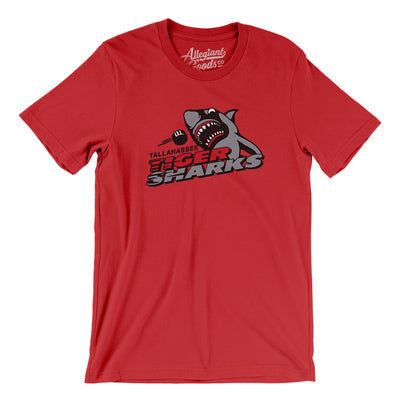 Tallahassee Tiger Sharks Hockey Men/Unisex T-Shirt-Red-Allegiant Goods Co. Vintage Sports Apparel