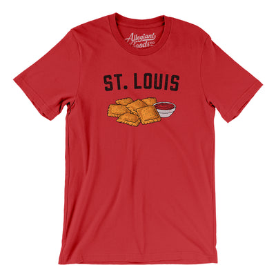 St. Louis Toasted Ravioli Men/Unisex T-Shirt-Red-Allegiant Goods Co. Vintage Sports Apparel