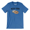 New York Bagel Men/Unisex T-Shirt-True Royal-Allegiant Goods Co. Vintage Sports Apparel