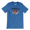 Louisville Hot Brown Men/Unisex T-Shirt-Heather True Royal-Allegiant Goods Co. Vintage Sports Apparel