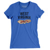 West Virginia Pepperoni Roll Women's T-Shirt-True Royal-Allegiant Goods Co. Vintage Sports Apparel