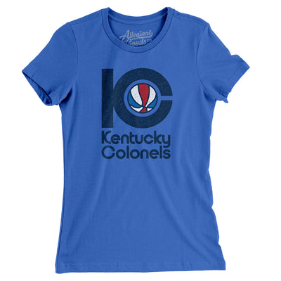 Kentucky Colonels Basketball Women's T-Shirt-Royal-Allegiant Goods Co. Vintage Sports Apparel