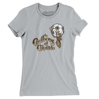 Caribous of Colorado Soccer Women's T-Shirt-Silver-Allegiant Goods Co. Vintage Sports Apparel