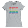 Washington Pride Women's T-Shirt-Silver-Allegiant Goods Co. Vintage Sports Apparel
