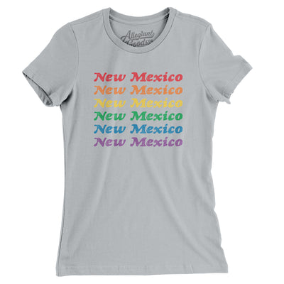New Mexico Pride Women's T-Shirt-Silver-Allegiant Goods Co. Vintage Sports Apparel