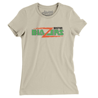 Boston Blazers Lacrosse Women's T-Shirt-Soft Cream-Allegiant Goods Co. Vintage Sports Apparel