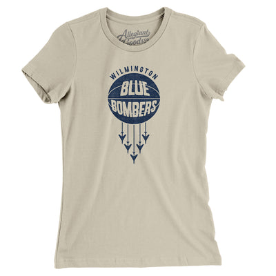 Wilmington Blue Bombers Basketball Women's T-Shirt-Soft Cream-Allegiant Goods Co. Vintage Sports Apparel