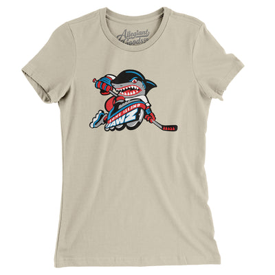 Long Island Jawz Roller Hockey Women's T-Shirt-Soft Cream-Allegiant Goods Co. Vintage Sports Apparel
