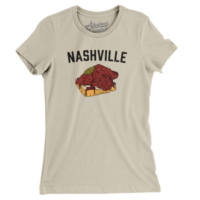 Nashville Hot Chicken Women's T-Shirt-Soft Cream-Allegiant Goods Co. Vintage Sports Apparel