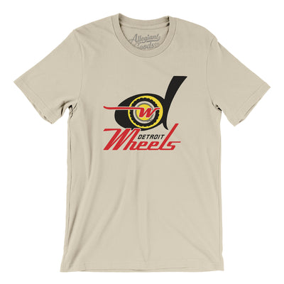 Detroit Wheels Football Men/Unisex T-Shirt-Soft Cream-Allegiant Goods Co. Vintage Sports Apparel