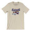 New York Saints Lacrosse Men/Unisex T-Shirt-Soft Cream-Allegiant Goods Co. Vintage Sports Apparel