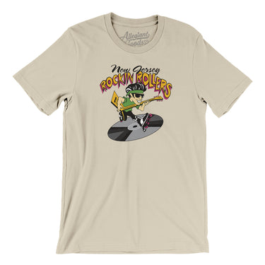New Jersey Rockin' Rollers Roller Hockey Men/Unisex T-Shirt-Soft Cream-Allegiant Goods Co. Vintage Sports Apparel