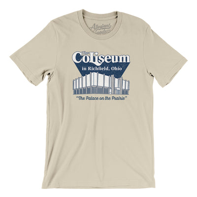 Richfield Ohio Coliseum Men/Unisex T-Shirt-Soft Cream-Allegiant Goods Co. Vintage Sports Apparel