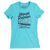 Mount Rainier National Park Women's T-Shirt-Baby Blue-Allegiant Goods Co. Vintage Sports Apparel