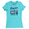 Glacier National Park Women's T-Shirt-Baby Blue-Allegiant Goods Co. Vintage Sports Apparel