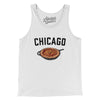 Chicago Style Deep Dish Pizza Men/Unisex Tank Top-White-Allegiant Goods Co. Vintage Sports Apparel
