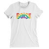 Boise Idaho Pride Women's T-Shirt-White-Allegiant Goods Co. Vintage Sports Apparel