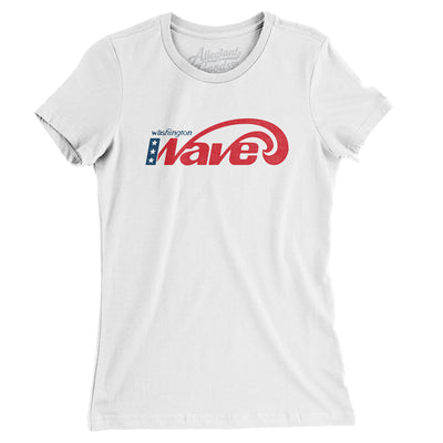 Washington Wave Lacrosse Women's T-Shirt-White-Allegiant Goods Co. Vintage Sports Apparel
