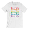 Georgia Pride Men/Unisex T-Shirt-White-Allegiant Goods Co. Vintage Sports Apparel