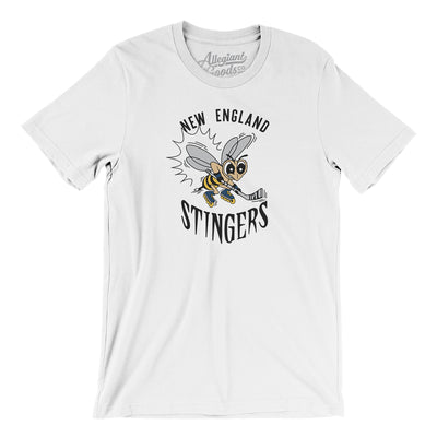 New England Stingers Roller Hockey Men/Unisex T-Shirt-White-Allegiant Goods Co. Vintage Sports Apparel