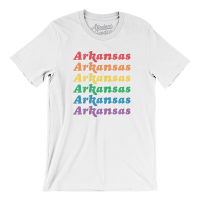 Arkansas Pride Men/Unisex T-Shirt-White-Allegiant Goods Co. Vintage Sports Apparel