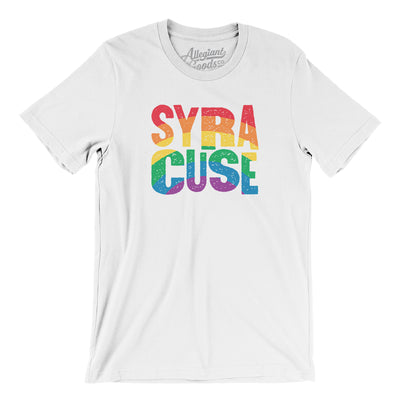 Syracuse New York Pride Men/Unisex T-Shirt-White-Allegiant Goods Co. Vintage Sports Apparel