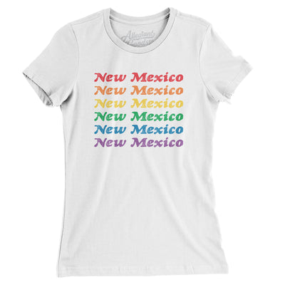New Mexico Pride Women's T-Shirt-White-Allegiant Goods Co. Vintage Sports Apparel