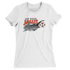 San Diego Jaws Soccer Women's T-Shirt-White-Allegiant Goods Co. Vintage Sports Apparel