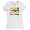 Pittsburgh Civic Arena Women's T-Shirt-White-Allegiant Goods Co. Vintage Sports Apparel