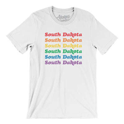 South Dakota Pride Men/Unisex T-Shirt-White-Allegiant Goods Co. Vintage Sports Apparel