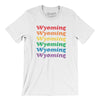Wyoming Pride Men/Unisex T-Shirt-White-Allegiant Goods Co. Vintage Sports Apparel