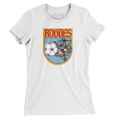 Memphis Rogues Soccer Women's T-Shirt-White-Allegiant Goods Co. Vintage Sports Apparel