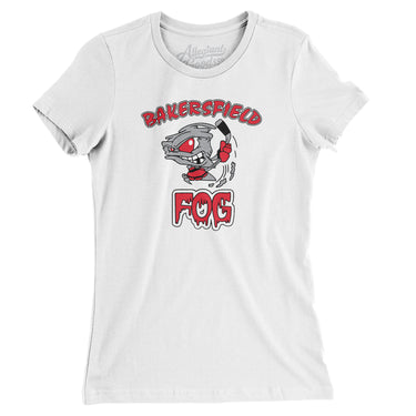 Bakersfield Fog Hockey Women's T-Shirt-White-Allegiant Goods Co. Vintage Sports Apparel
