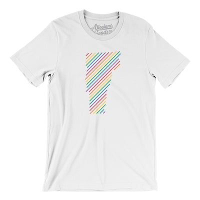 Vermont Pride State Men/Unisex T-Shirt-White-Allegiant Goods Co. Vintage Sports Apparel
