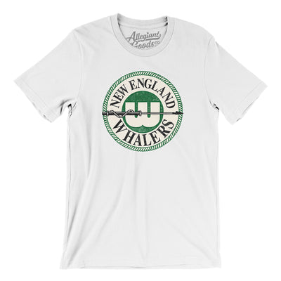 New England Whalers Hockey Men/Unisex T-Shirt-White-Allegiant Goods Co. Vintage Sports Apparel