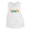 Tampa Florida Pride Women's Flowey Scoopneck Muscle Tank-White-Allegiant Goods Co. Vintage Sports Apparel